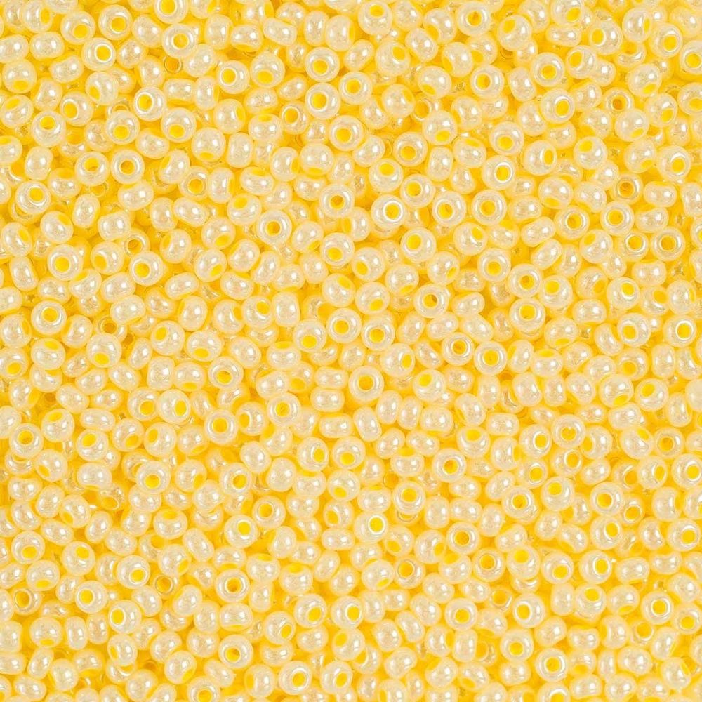 Бисер Precoisa Pearl Color lined 10/0 (2.3 мм), 500 г, цв. 37186 круг. отв.