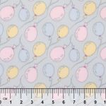 Ткань для пэчворка Peppy Молочные сны фланель, отрез 100х110 см, 175 г/м², МС-27 серый, Peppy