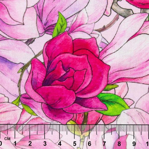 Ткань для пэчворка Peppy Прекрасные магнолии 50х55 см, 140±5 г/м², ПМ-22