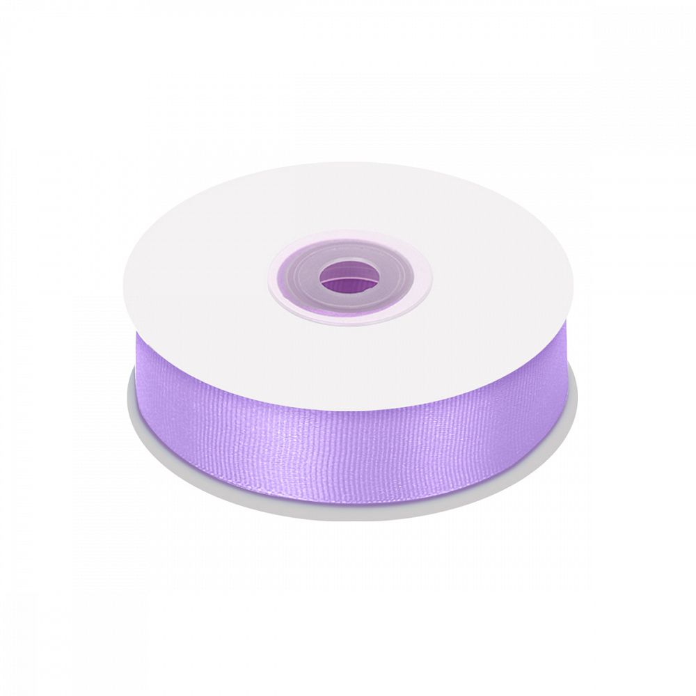 Лента репсовая (в рубчик) 25.0 мм, цв. 430 св.сиреневый For Hobby, уп. 22.86м (±1м)