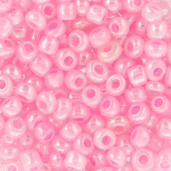 Бисер Zlatka 8/0 (2.9 мм), 100 г (10х10 г), №0145 розовый, GR