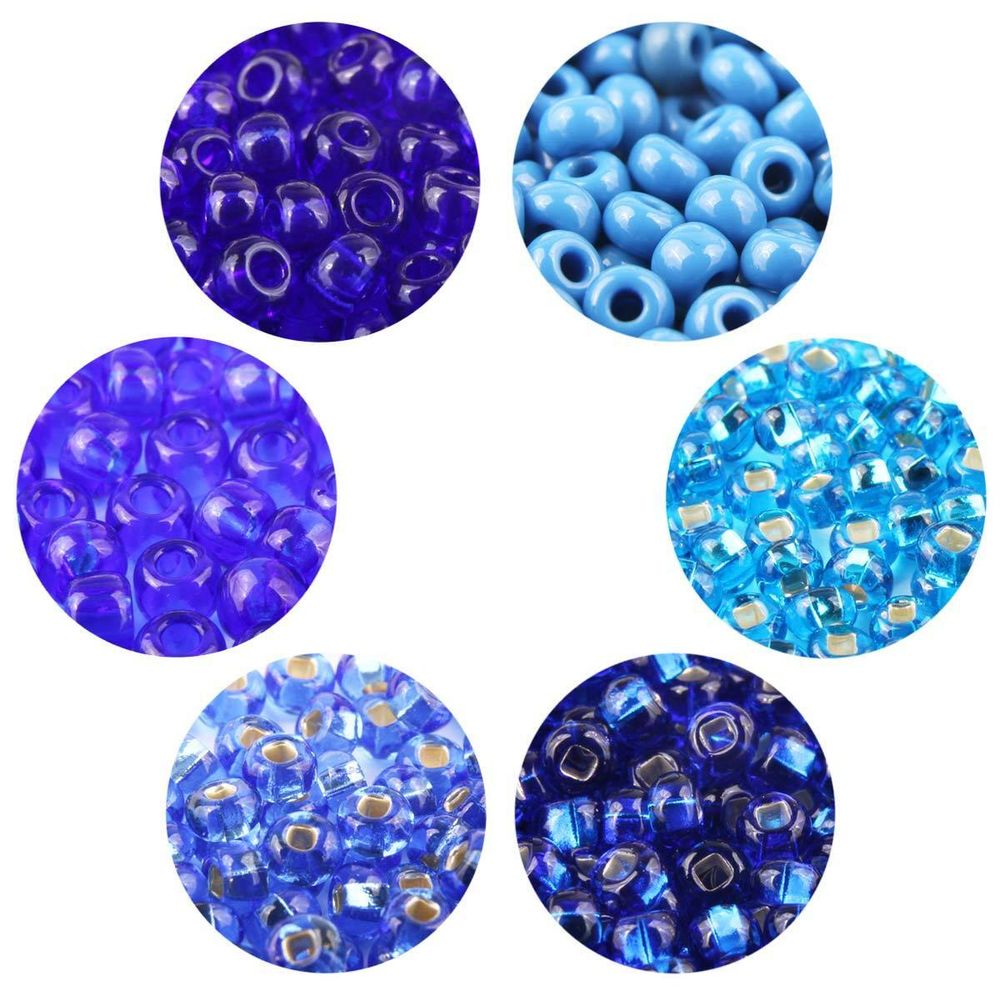 Набор бисера Preciosa 12, размеры 6-10/0 (2.3 мм),6 цветов, 6, ±0,5 гр