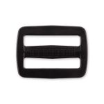 Пряжка двухщелевая пластик 32 мм, 100 шт, черный, Gamma SAR001