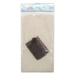 Ткань для рукоделия в наборе с тесьмой жаккард -бахрома 50х50см+1м (21947/34113 т.коричневый) 29501