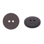 Пуговицы на 2 прокола 28L (18мм), пластик (col.32 темно-коричневый), CR-K18M, 144 шт