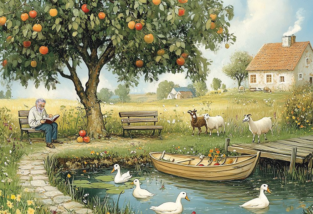 Пазл 500 элементов, PZL-500/66 В гостях у дедушки, Фрея