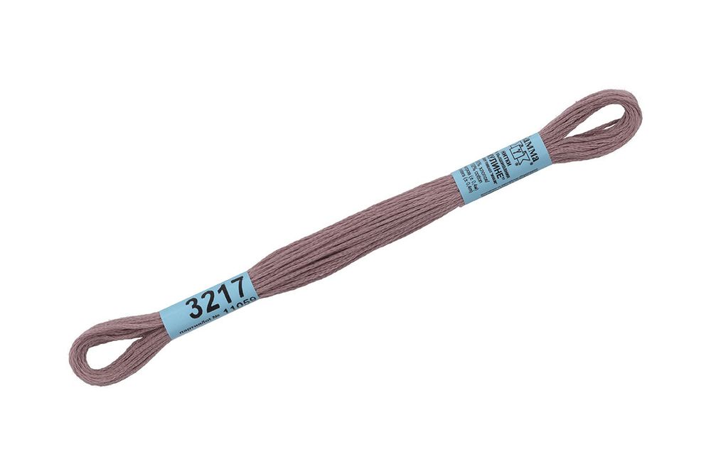 Мулине Gamma 100% хлопок, цв.3217 какао, 24 мотка по 8 метров