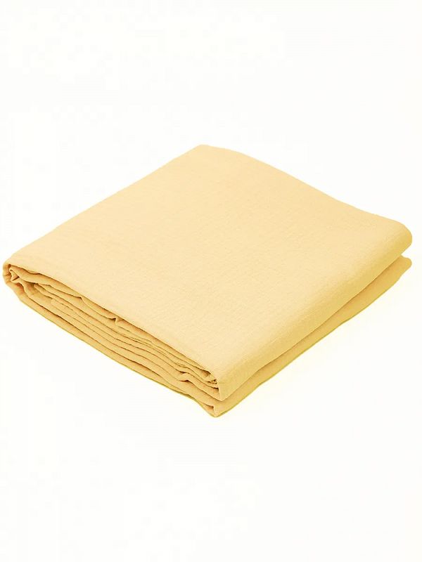 Муслин 125 г/м², 130 см / 2 метра, TBY.Mus.24723.36.2, цв.36 желтый