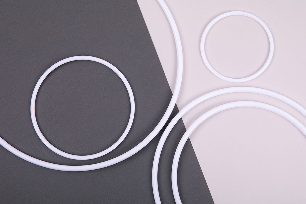 Кольцо для макраме (заготовка) сталь металл ⌀100 мм, белое, Gamma RKS-010