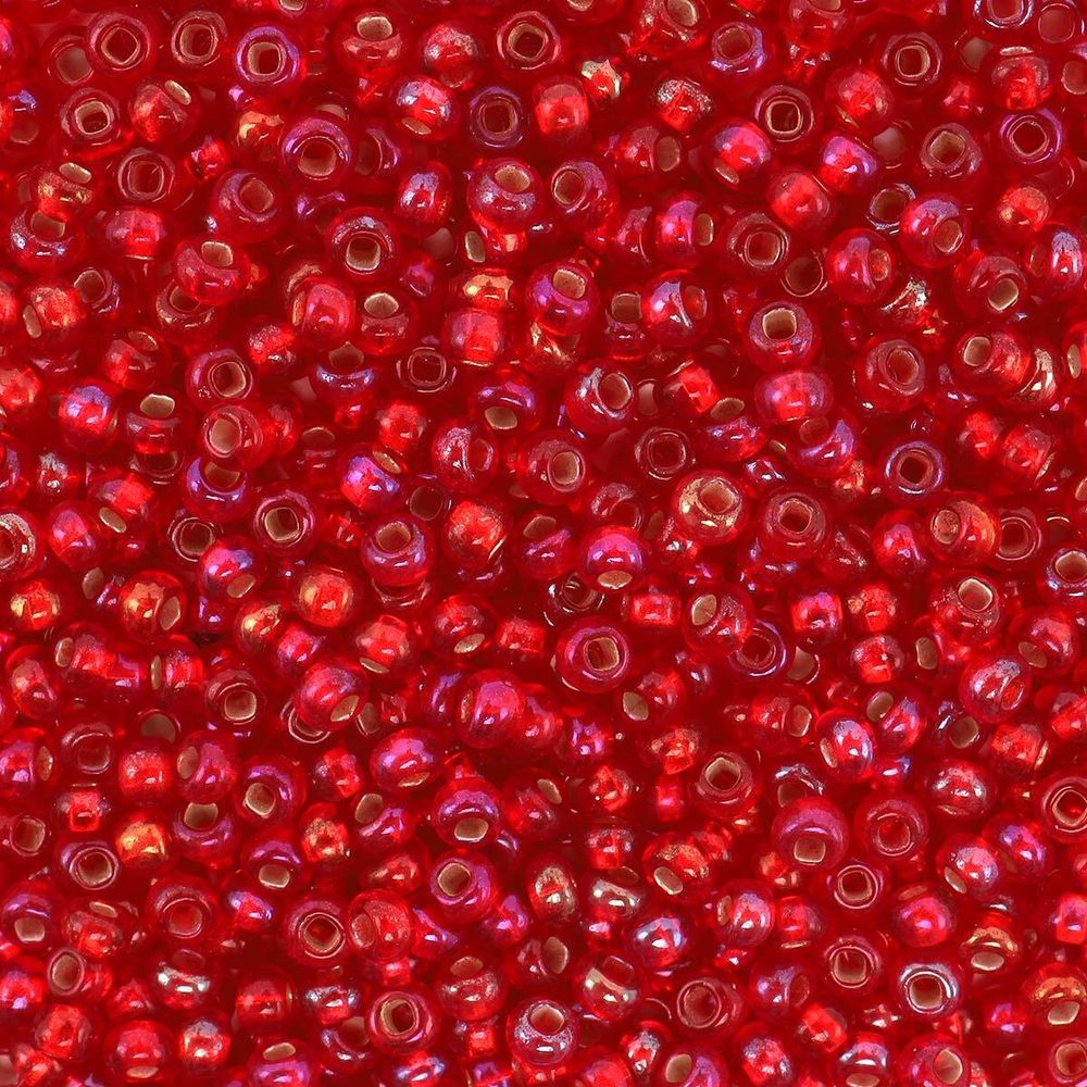 Бисер Preciosa прозрачный с серебр. центром, круг.отв, 100 г (5х20 г), (97079)-331-19001-10/0-97079