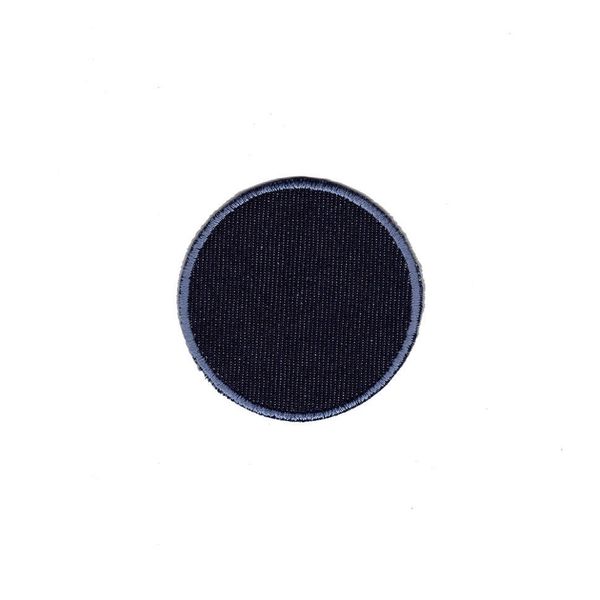 Термоаппликация Круг, синий, 73х73мм (10 шт), 011 Д