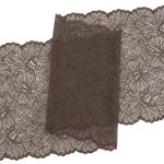 Кружево бельевое эластичное 240 мм / 3.4 метра, цвет шиншилла