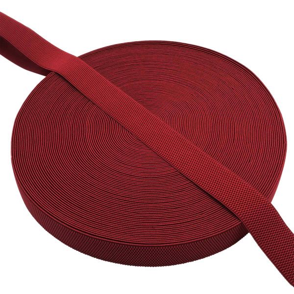 Резинка для подтяжек (помочная) 40.0 мм / 40 метров, 25.2 г/м, 520 темно-красный, 6123-9344