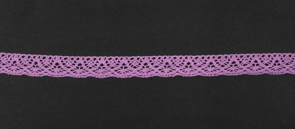 Кружево вязаное (тесьма) 16 мм цв.пурпурный, Alfa, 25 метров, AF-118-029