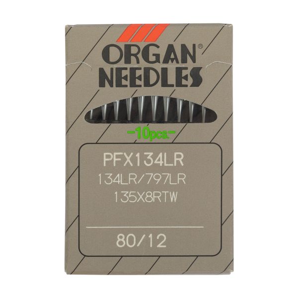 Иглы для промышленных швейных машин Organ 134 LR, 10 шт, 080