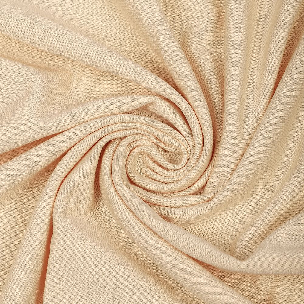 Футер 2-нитка петля поливискоза стрейч 220 г/м², 160 см / 3 метра, ФУТ2Х.TBY.ПЭ-ВИС.S805.3, цв.S805 айвори