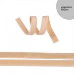 Резинка бельевая (окантовочная) блестящая 10.0 мм / 1000 метров, бежевый S126