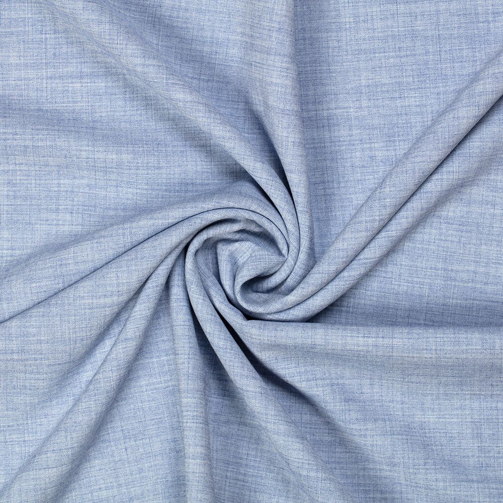 Ткань костюмная 220 г/м², 150х148±2 см, 10 голубой меланж/blue melange, Gamma SUTF-006N