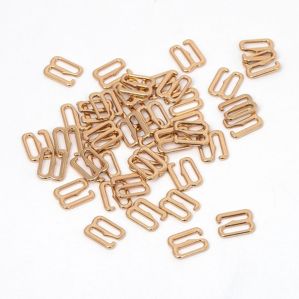 Крючки для купальника металл 8.0 мм, золото, 1000 шт