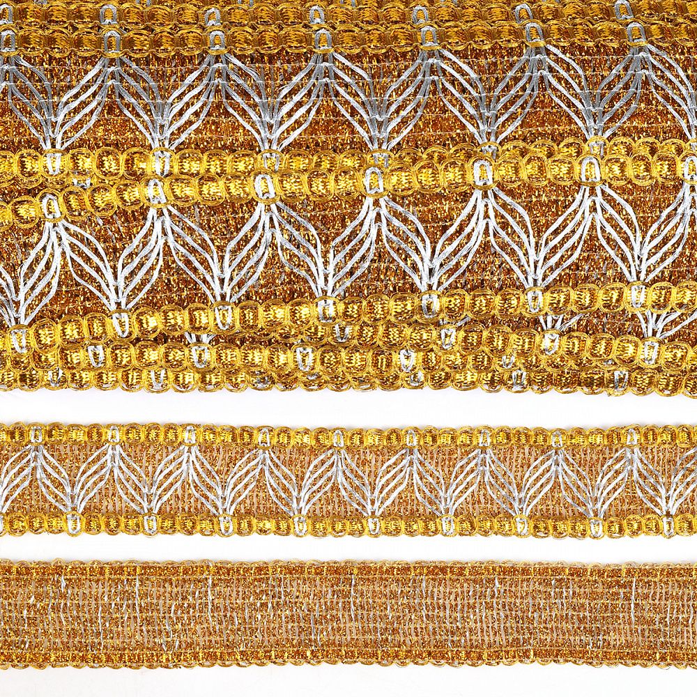 Тесьма отделочная 40 мм, 13-7871 цв.золото уп.13.71м