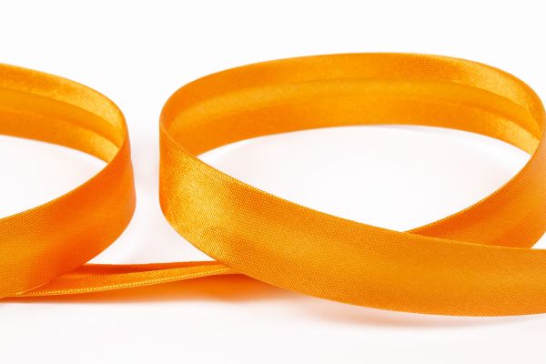 Косая бейка атласная 15 мм / 132±1 метра, 021 рыжий, Gamma GK-15P