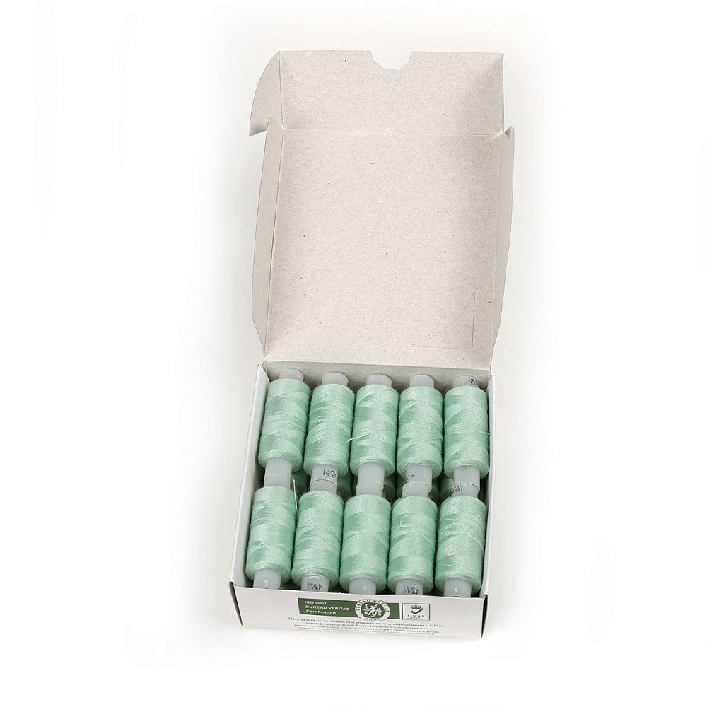 Нитки армированные ПНК им.Кирова 45ЛЛ, бытовые, 200 м / 20 кат., 2802 бл.зеленый