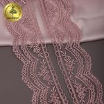 Кружево на сетке 60 мм, 2110 цв.N6615 розовая пудра уп.13.71м, Kruzhevo