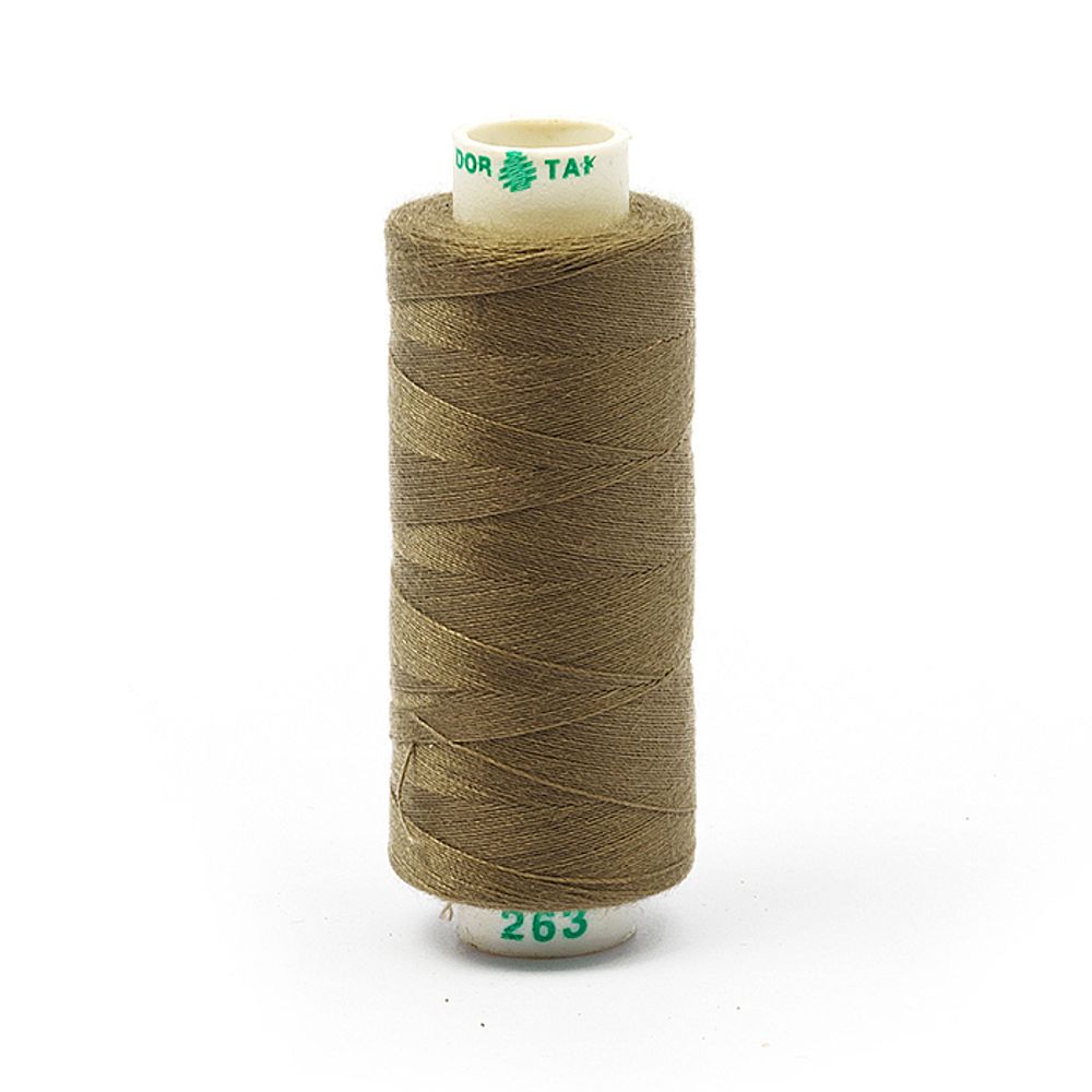 Нитки швейные бытовые Dor Tak 40/2, 366 м / 10 кат., 263 т.бежевый
