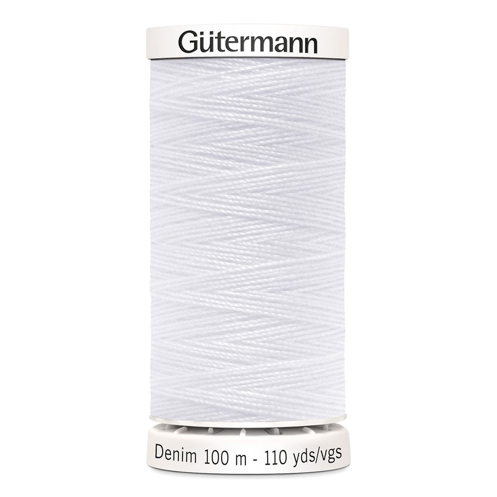 Нитки для джинсовых тканей Gutermann Denim 50, 100м, 1005 кремовый, 5 катушек
