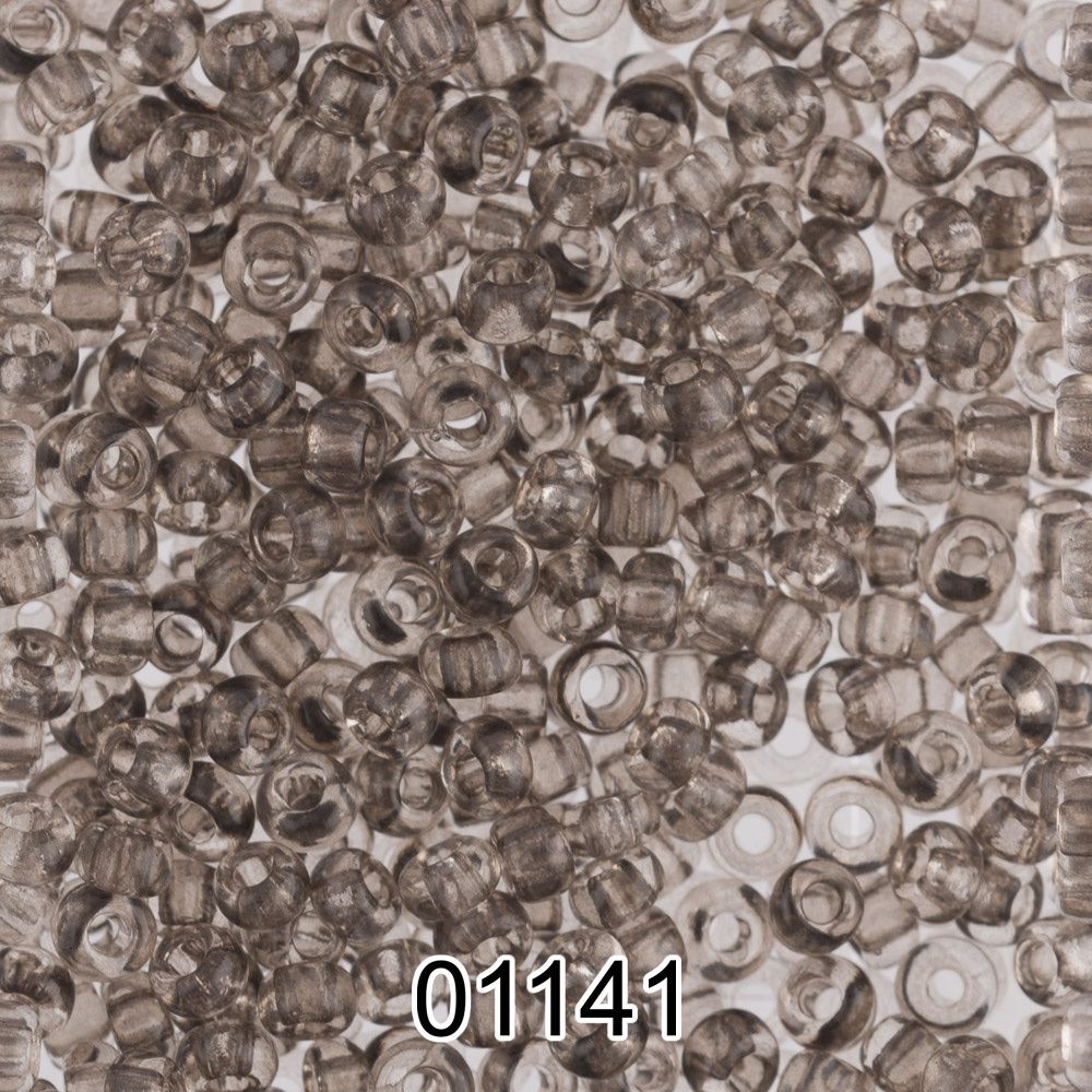 Бисер Preciosa круглый 10/0, 2.3 мм, 500 г, 01141 (Ф334) т.серый