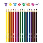 Карандаш акварельный в наборе заточенный 8х18 цв, Лео LNSWP-18