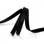 Лента репсовая (в рубчик) 10.0 мм цв. 030 черный уп.22.86м (±1м)