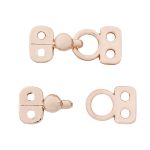 Крючки пришивные декоративные 17х6 мм, gold, 10 шт