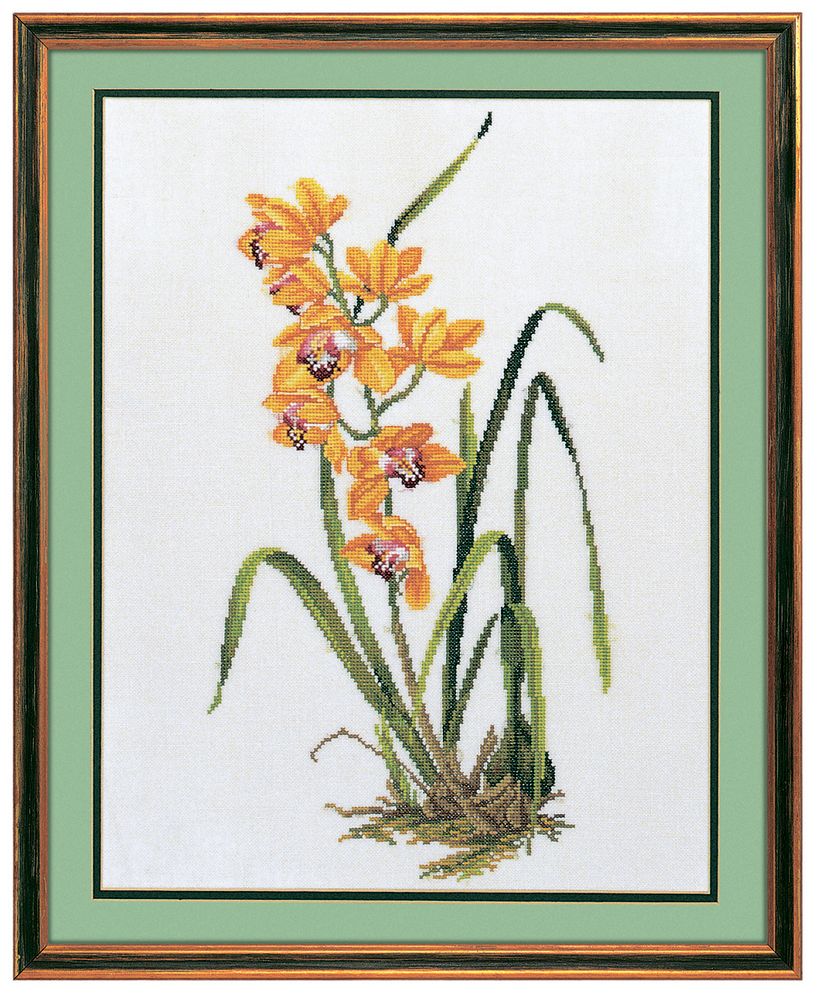 Eva Rosenstand, Желтая орхидея, 40х50 см