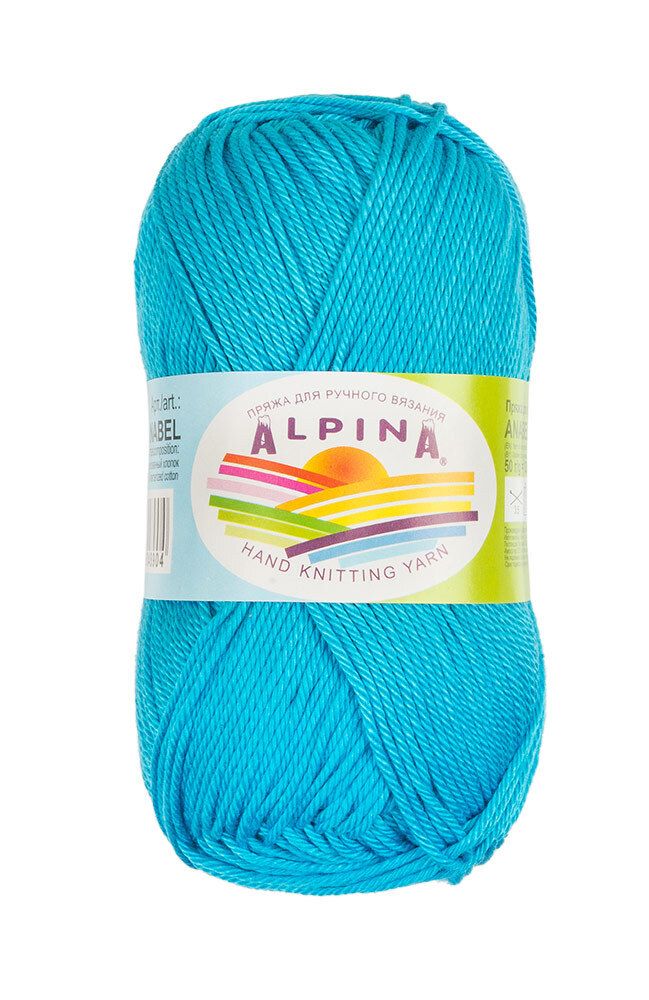 Пряжа Alpina Anabel / уп.10 мот. по 50г, 120м, 402 яр.голубой