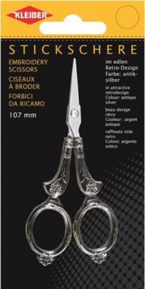 Ножницы для вышивания 10,7см, закаленная нержавеющая сталь, Kleiber, 921-65  – купить оптом и в розницу от 2118.0 руб.