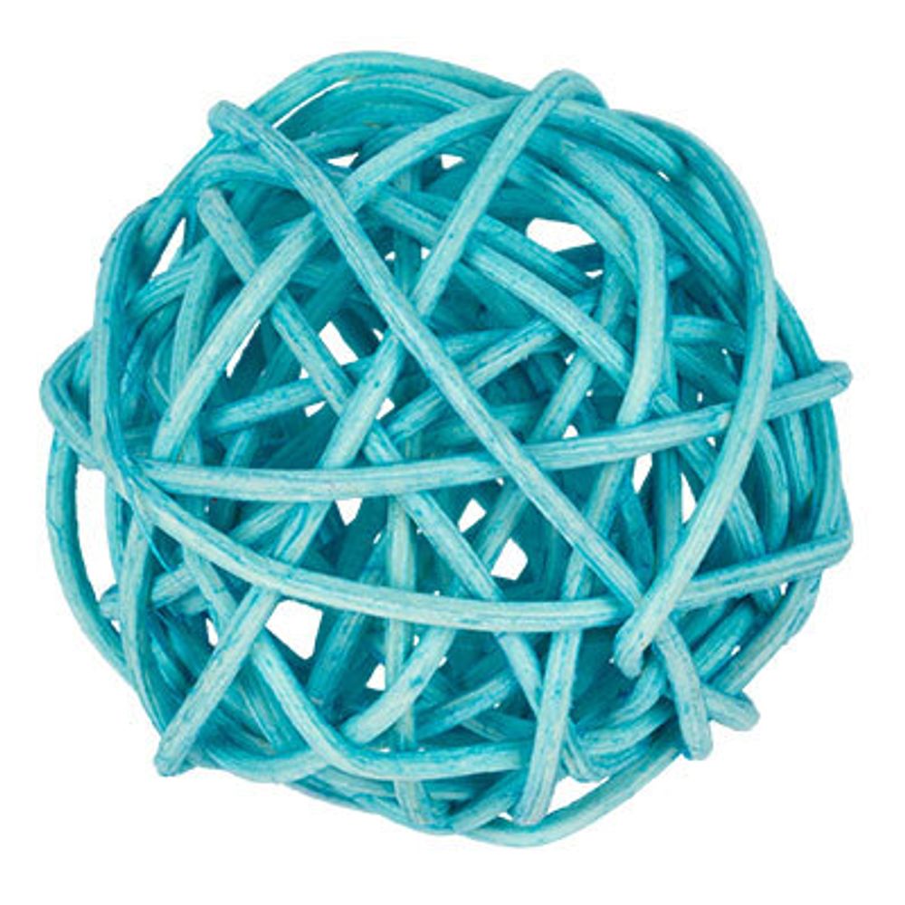 Шары декоративные из ротанга 5 см, 12 шт, №05 бирюзовый, Blumentag BRF-5