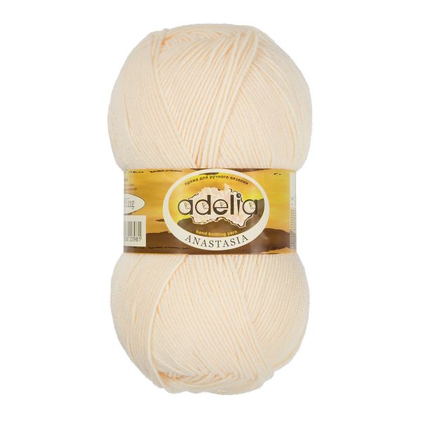 Пряжа Adelia Anastasia / уп.5 мот. по 100 г, 330м, 05 молочный