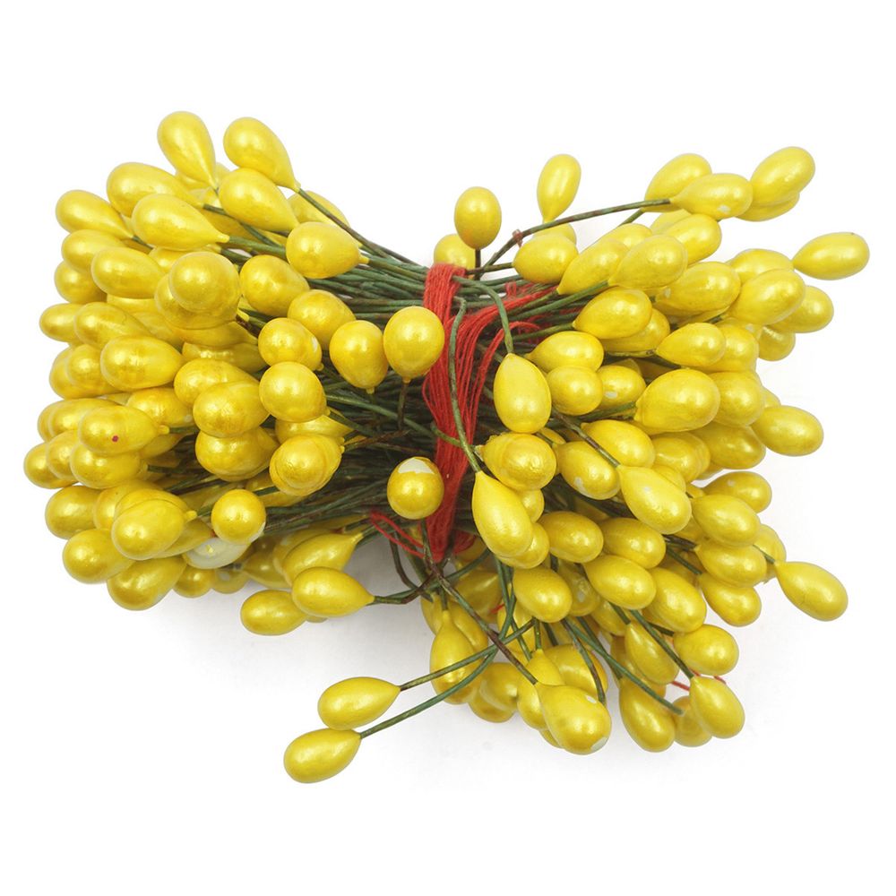 Тычинки для искусственных цветов 0,5*6см (вес 50гр +/-3 гр) (желтый), AR561