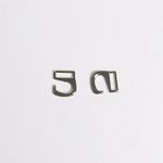 Крючки обувные 11.5 мм, никель, 20 шт, BIG