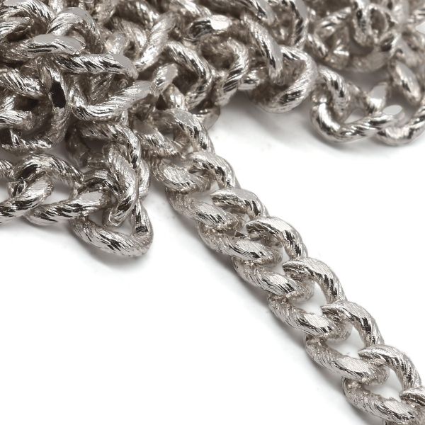 Цепь алюминиевая 5,9 мм, 4,2 мм, боб(10 м) (никель) K18315