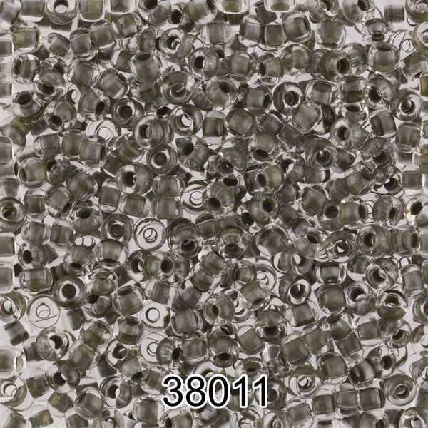 Бисер Preciosa 10/0 (2.3 мм), 500 г, 38011 (Ф501) серо-зеленый