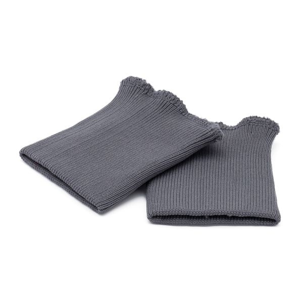 Манжеты трикотажные 8.0х9.5 см, 1 пара, средней плотности 14 кл, 1х1, средней плотности, 8123 серый