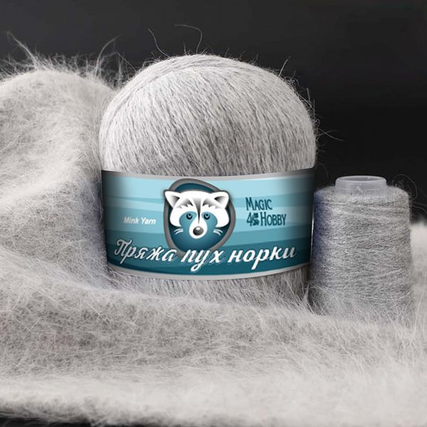 Пряжа Magic4Hobby Пух норки / уп.3 мот. по 50 г, 200 м, S002