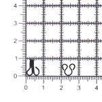 Крючки пришивные 12х7 мм, №1, оксид, 0300-4005
