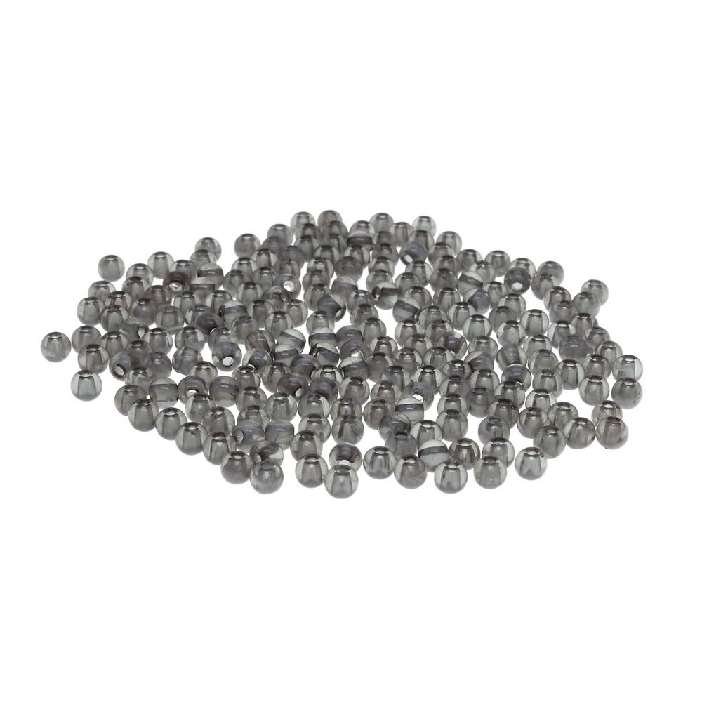 Бусины пластик ⌀4 мм, полупрозрачные, 20 г, 600±20шт, Astra&amp;Craft, AD052 серый