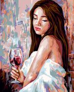 Картина по номерам Фрея PNB/PL-159, Задумчивая девушка, 50х40 см