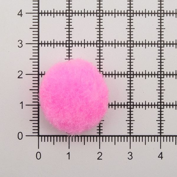 Помпоны декоративные ⌀25мм, 50 шт/упак, Astra&Craft (PA-004 розовый)