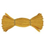 Шнур отделочный сороконожка ⌀5.0 мм / 30 метров, золотистый, С873