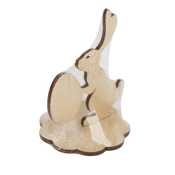 Заготовка из фанеры на подставке, 6х9.5х9 см, зайчик 1, Mr.Carving КЛ-01